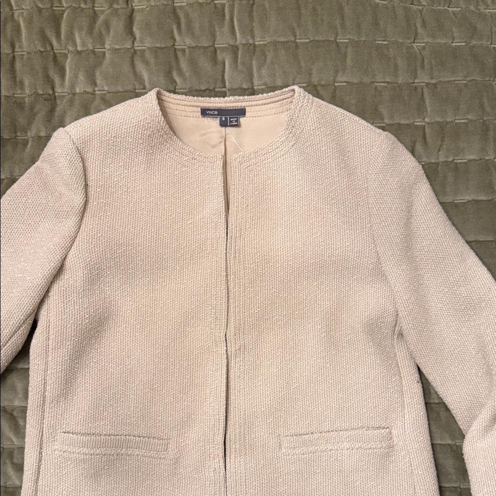 Vince Cream Textured Blazer